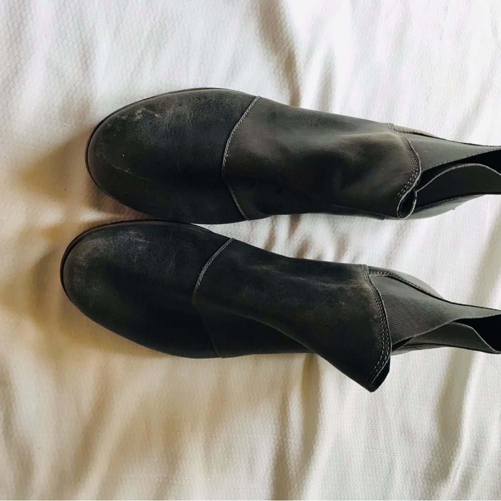 Sorel Gray Leather Ankle Boots - Picture 6 of 14
